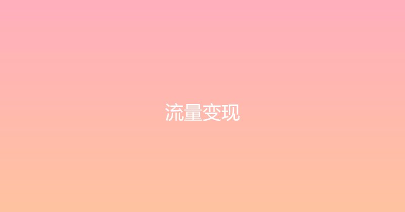 流量变现 封面图